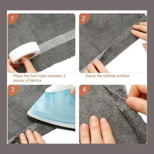 Generic Wonder Web Hemming Tape – 100 Metres | 20mm Wide | No-Sew Iron-On Hem Tape for Trousers, Curtains, Fabrics & Clothes  - Image 2