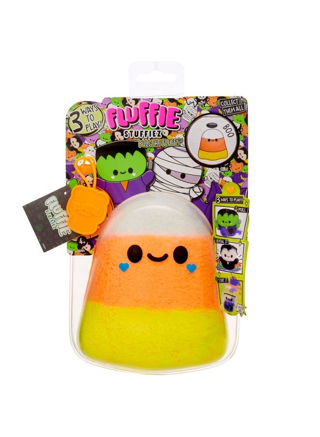 Fluffie Stuffiez دمى فلوفي ستافيز هالوين حلوى الذرة الصغيرة القابلة للجمع، كشف المفاجأة عند فتح العلبة مع تجربة اللمس الناعمة، سحب الفراء القابل للتخصيص، ناعمة للغاية - Image 1