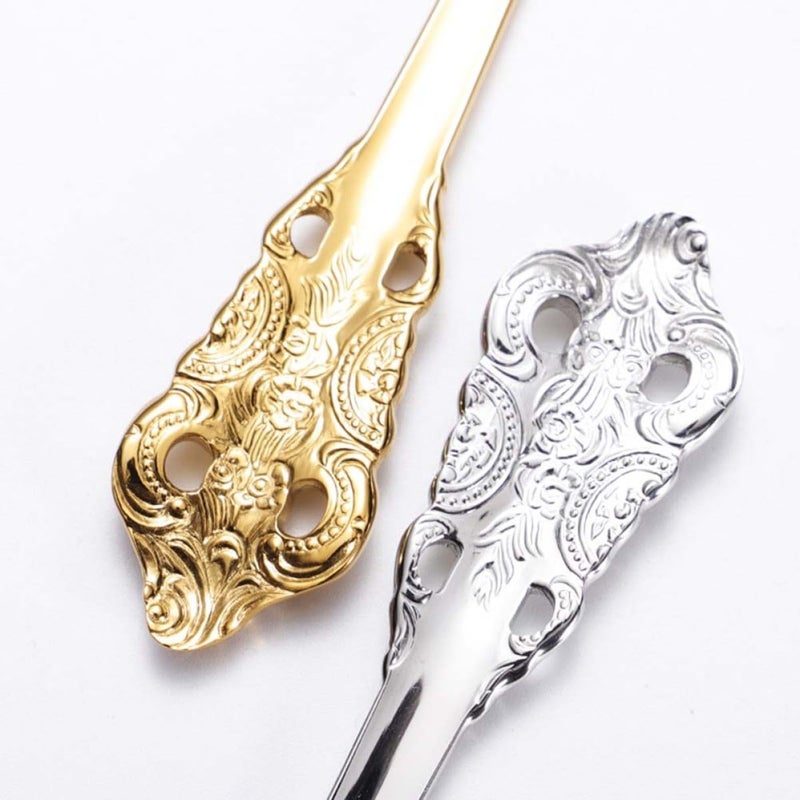 Classical Embossed 304 Stainless Steel Tea Spoon For Home Restaurant Hotel Tableware - Image 4