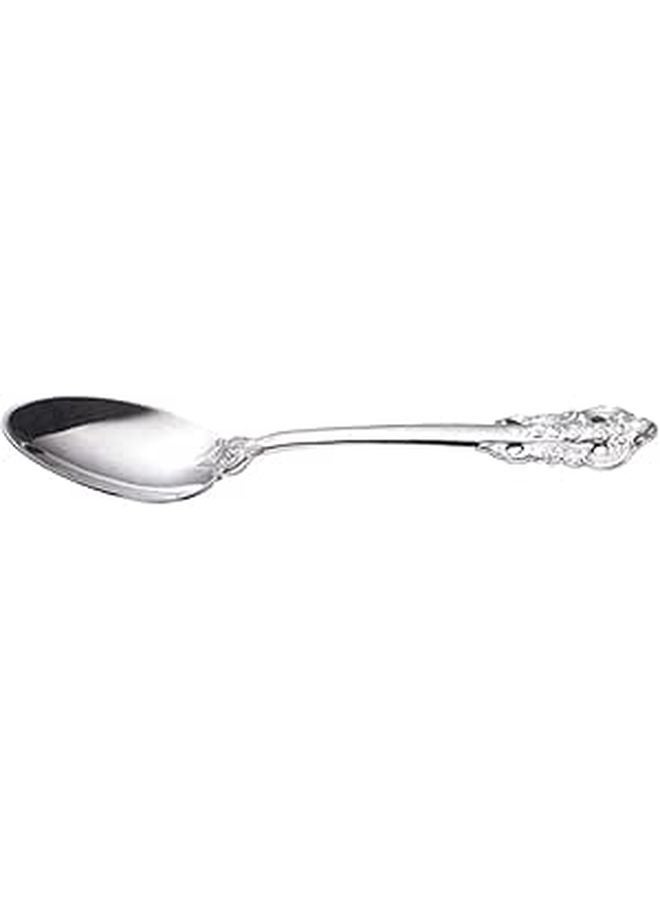 Classical Embossed 304 Stainless Steel Tea Spoon For Home Restaurant Hotel Tableware - Image 1