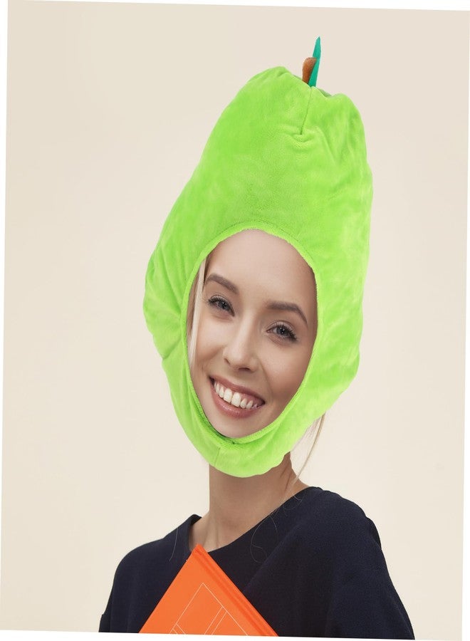 سولوستر وسادة فاكهة على شكل قبعة كمثرى معطرة من سولستر، قطعة واحدة، مثالية كهدايا لحفلات أعياد الميلاد للكبار. وسادة قطيفة، قبعة حفلات تنكرية مرحة، قبعات حفلات مرحة، قبعة قطيفة وقطن بولي بروبيلين للكبار، غطاء رأس كرتوني. - Image 4