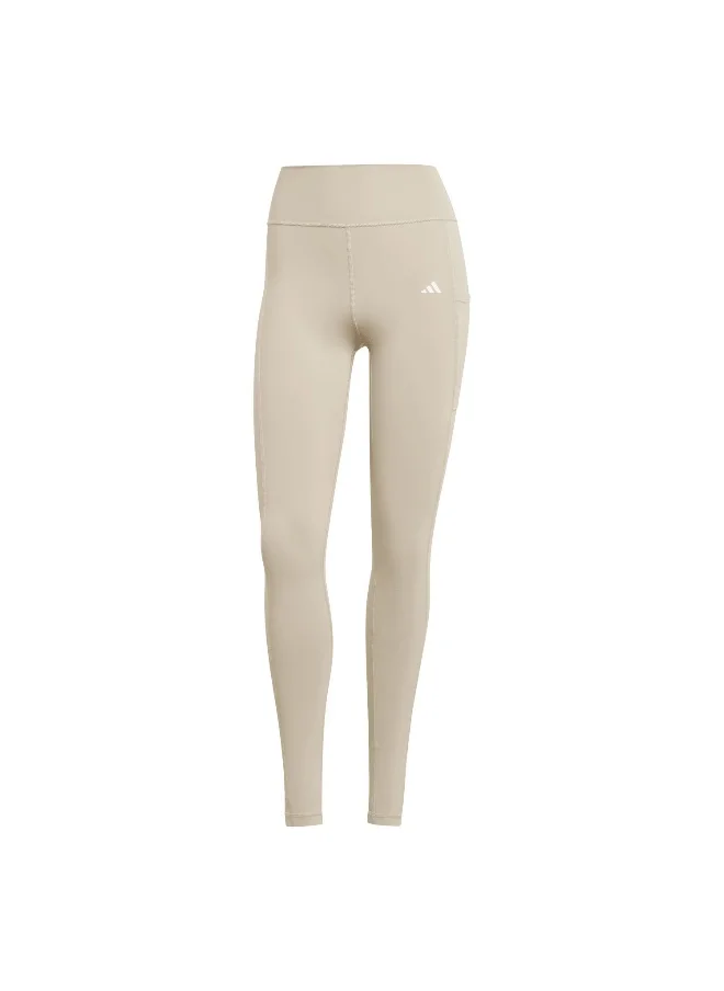 اديداس adidas Opt St Hr 1/1 L Beige Training Tights 2XSS