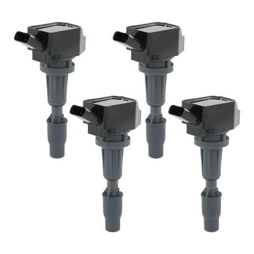 DICMIC Set of 4 Ignition Coil Pack Compatible with Hyundai Sonata Santa Fe Tucson Kia Optima Sorento Sportage Stinger Genesis G70 L4 20L Replace UF764 273002GGA0 GN10730 C988 E1264 IC871 - Image 1