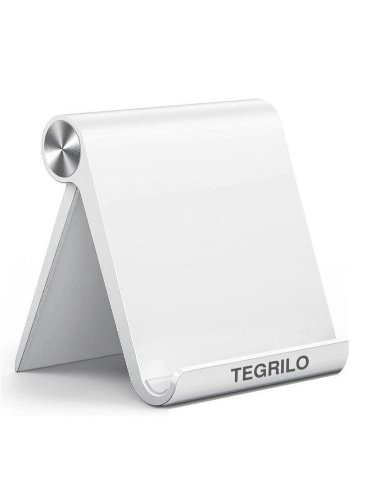 TEGRILO - Cell Phone Stand for Desk Adjustable Desktop Phone Holder Compatible with iPhone 13 12 Pro Max 11 SE XS XR 8 Plus 6 7 Samsung Galaxy Note20 S20 S10 S9 S8 - Image 1