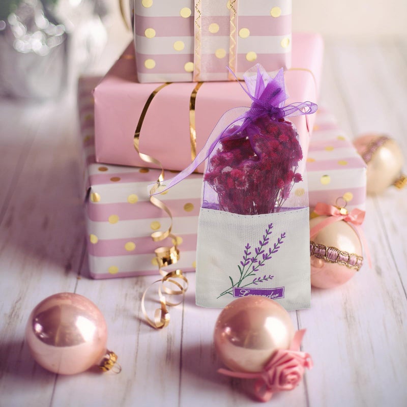 أكياس اللافندر الأرجوانية الداكنة العطرة لتجديد رائحة الخزانة والمنزل - Image 4