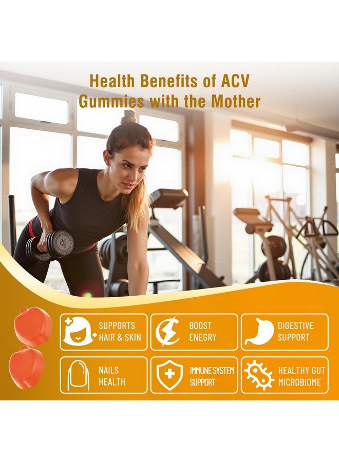 Hurdilen Keto ACV Gummies - 2000mg Apple Cider Vinegar Gummies with Probiotics, Vitamin B12 & B6 for Digestion, Energy Boost, Immunization & Hair Health - 60 Count No Sugar, Non-GMO, Gluten-Free for Women Men - Image 4