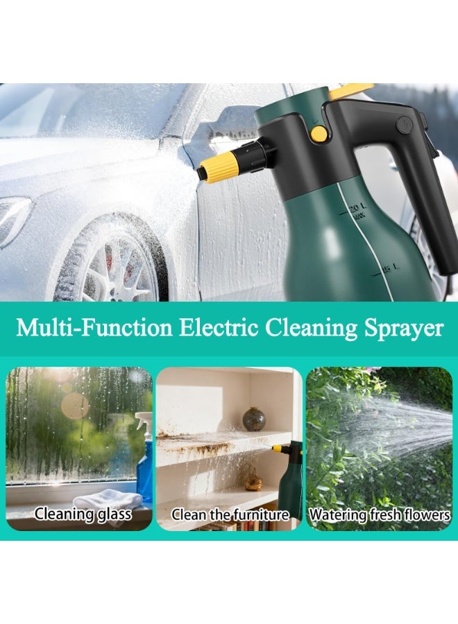 Bukela Electric Pressurized Foam Sprayer, 2L Cordless Pump Sprayer with One-Touch Lock, Portable Foam Sprayer for Car Wash, Auto Detailing, House & Pet Cleaning - Image 3
