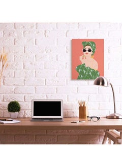 Stupell Industries Female Glamour in Tropical Fashion Lip Cosmetic Wall Art, 24x30, Pink  - Image 2