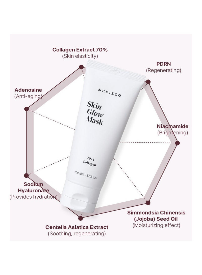 Stayve Medisco SkinGlow Mask Low Molecular Weight Collagen Infusion for Radiant Skin - Image 5