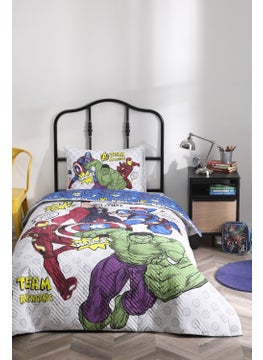 özdilek Avengers Team Single Disney Licensed Elastic Fitted Bed Sheets Quilted Children's Duvet Cover Set  - Image 2