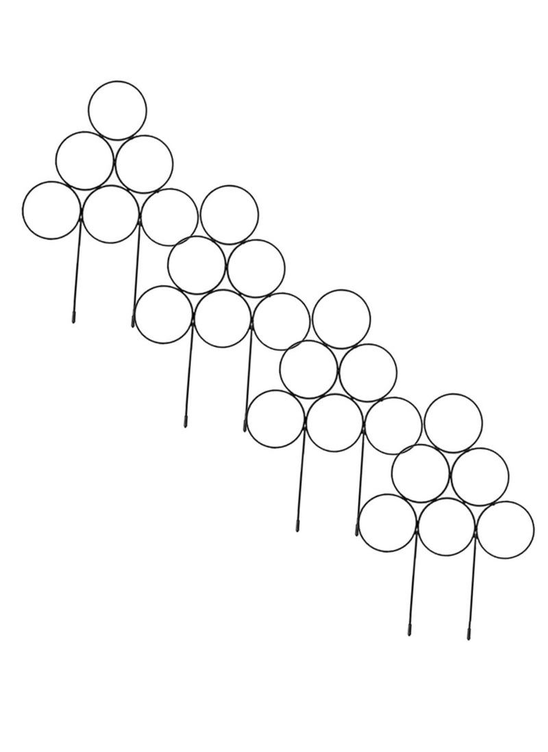 RATSAW - 4pcs Iron Garden Trellis Vegetable Trellis Climbing Plant Support Garden Plant Support Stakes Indoor Potted Plants Cage Grape Plant Trellis for Climbing Plant Wood Pile Outdoor - Image 1