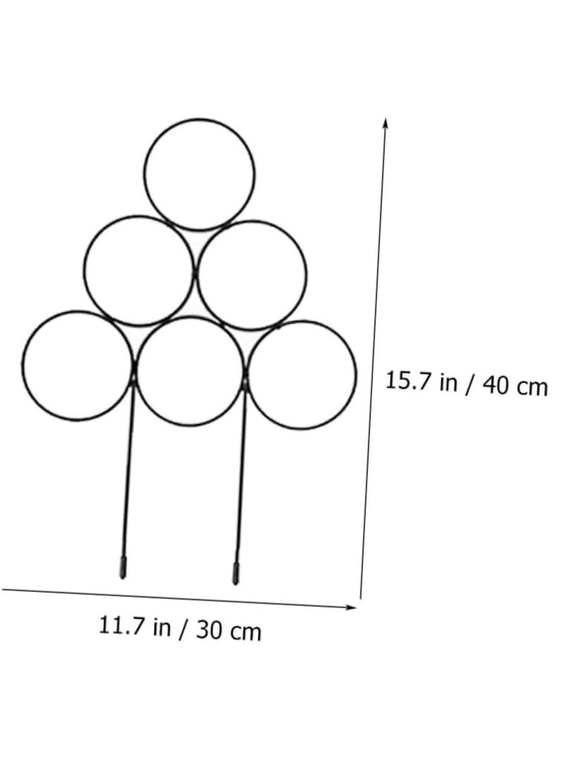 RATSAW - 4pcs Iron Garden Trellis Vegetable Trellis Climbing Plant Support Garden Plant Support Stakes Indoor Potted Plants Cage Grape Plant Trellis for Climbing Plant Wood Pile Outdoor - Image 1