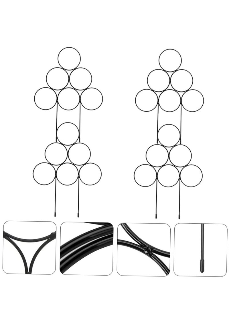 RATSAW - 4pcs Iron Garden Trellis Vegetable Trellis Climbing Plant Support Garden Plant Support Stakes Indoor Potted Plants Cage Grape Plant Trellis for Climbing Plant Wood Pile Outdoor - Image 1