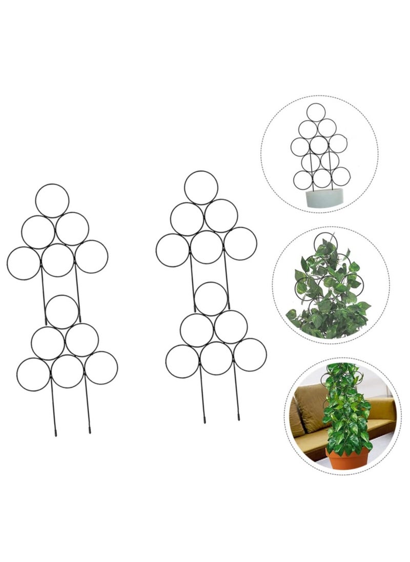 RATSAW - 4pcs Iron Garden Trellis Vegetable Trellis Climbing Plant Support Garden Plant Support Stakes Indoor Potted Plants Cage Grape Plant Trellis for Climbing Plant Wood Pile Outdoor - Image 1