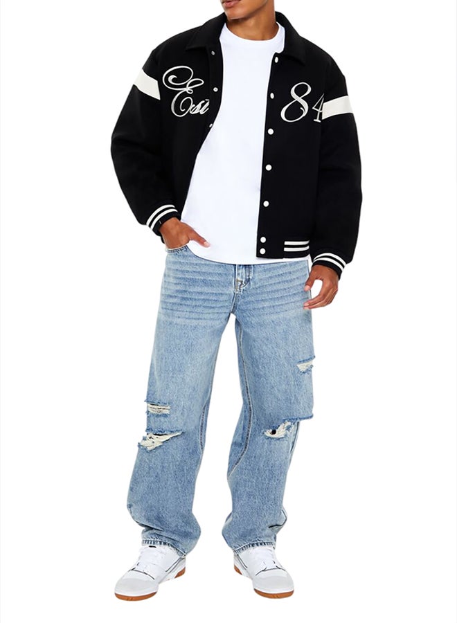 FOREVER 21 Mid-Rise Horseshoe Jeans  - Image 1