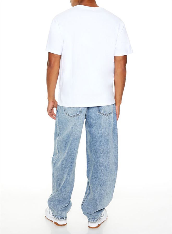 FOREVER 21 Mid-Rise Horseshoe Jeans  - Image 3