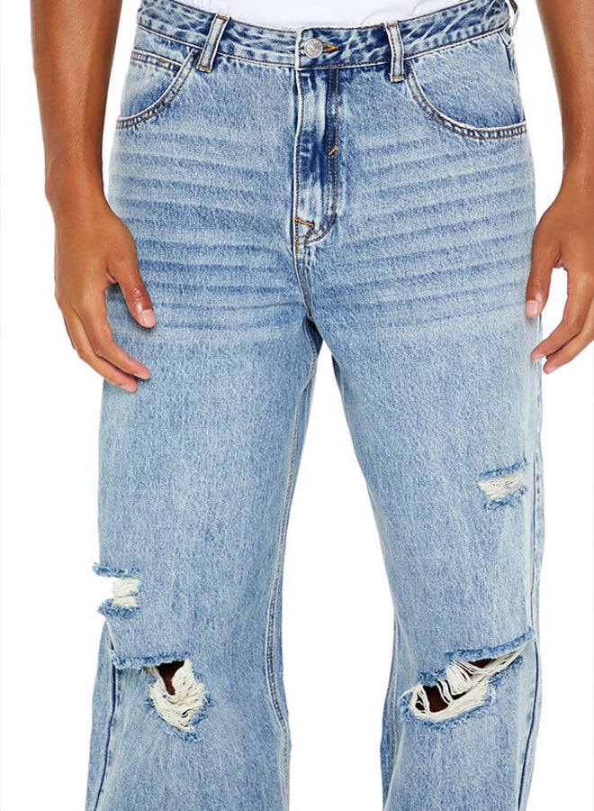 FOREVER 21 Mid-Rise Horseshoe Jeans  - Image 4