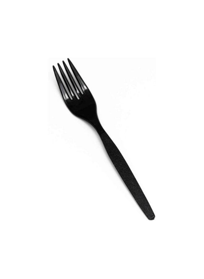 Teb Plastic Table Fork 50 packs Black - Image 2