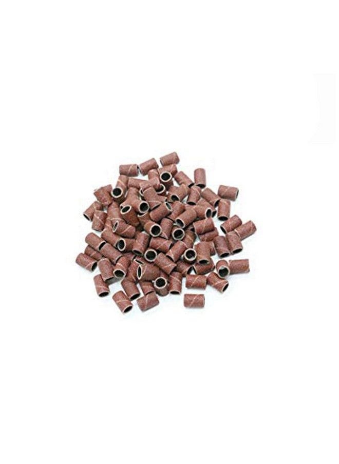 lasenersm 100 Pcs 120 Grit Nail Manicure Sanding Bands Nail Drill Bit Sand Band Grit File Sand Piece Set For Acrylic Nails Manicure Pedicure  - Image 2