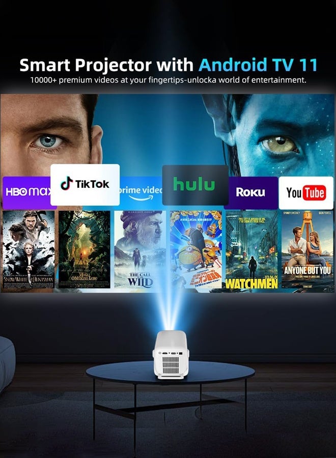 Salange Portable Projector,Mini 4K Projector for Outdoor Movies,HY260Max Auto Focus,20000LM Brightness,Short Throw,5G WiFi Bluetooth,Native 1080P,Portable Projector 4k Home Cinema - Image 2