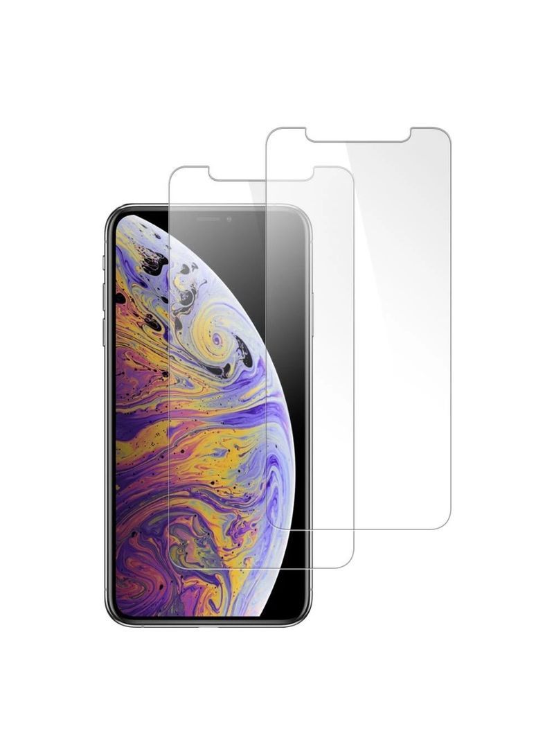 IAF Pack Of 2 Tempered Glass Screen Protector For Vivo Y15 / Y17 Clear