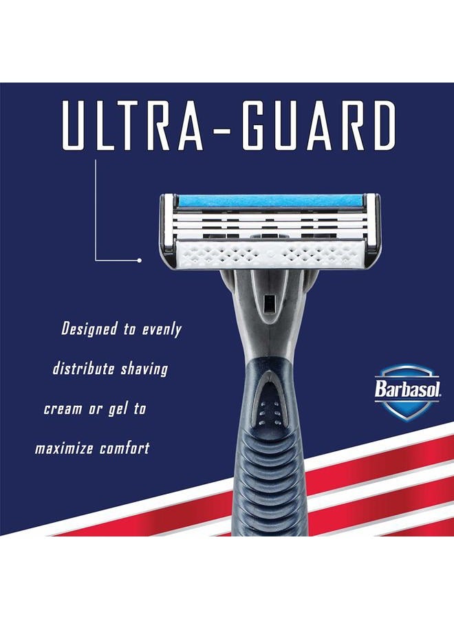 Barbasol Ultra 3 Premium Disposable Razor, 4 Count - Image 5