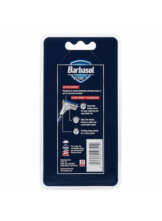 Barbasol Ultra 3 Premium Disposable Razor, 4 Count - Image 3