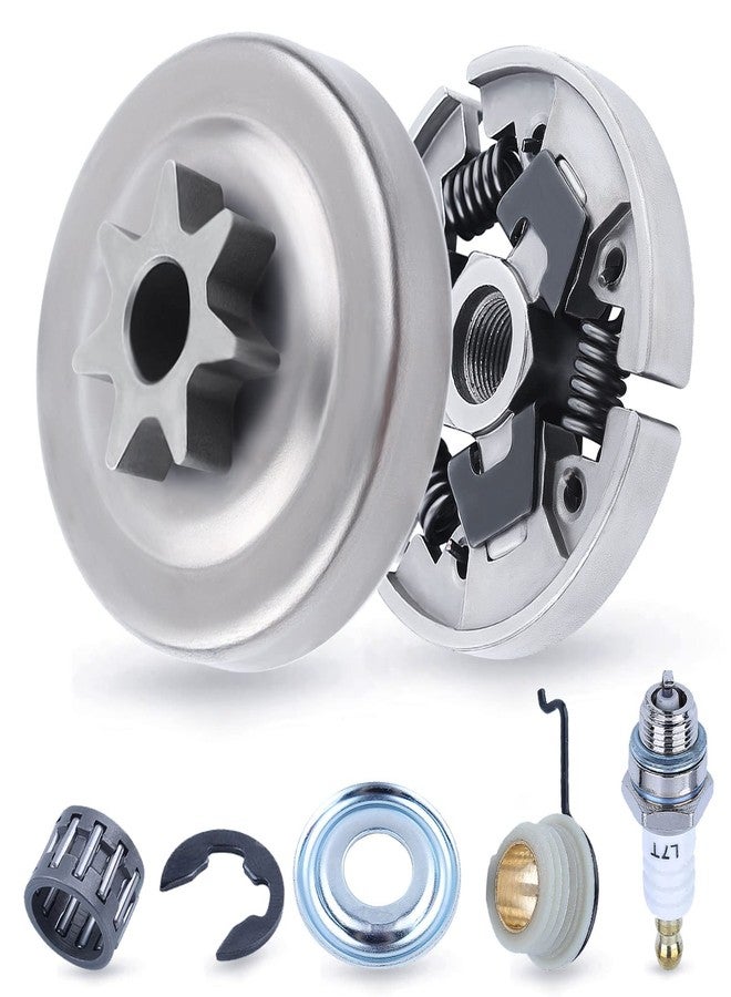 Adefol Chainsaw 3/8" 7 Teeth Clutch and Sprocket Precision Design for Stihl MS310 MS390 029 039 Replacement Parts with Needle Bearing Washer E-Clip Worm Gear for 1125 160 2002, 1125 640 2000 - Image 1