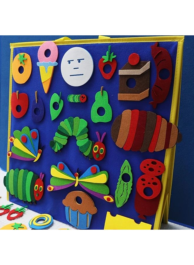 35Pcs Felt The Very Hungry Caterpillar Play Set With Storage Bag For Storytelling - Image 5