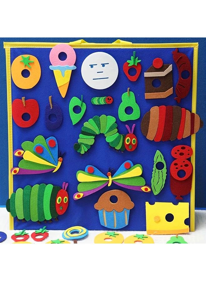 35Pcs Felt The Very Hungry Caterpillar Play Set With Storage Bag For Storytelling - Image 3