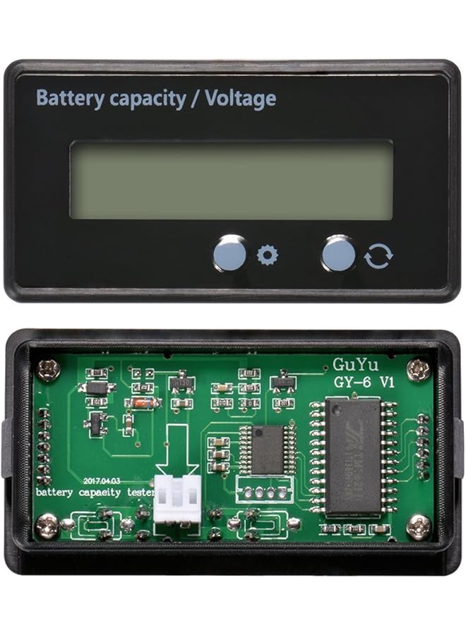 جهاز قياس سعة بطارية LCD، مؤشر حالة بطارية الرصاص الحمضية المقاوم للماء 12 فولت/24 فولت/36 فولت/48 فولت، جهاز اختبار سعة بطارية الليثيوم، مقياس الجهد، شاشة إضاءة خلفية خضراء لبطارية السيارة - Image 4