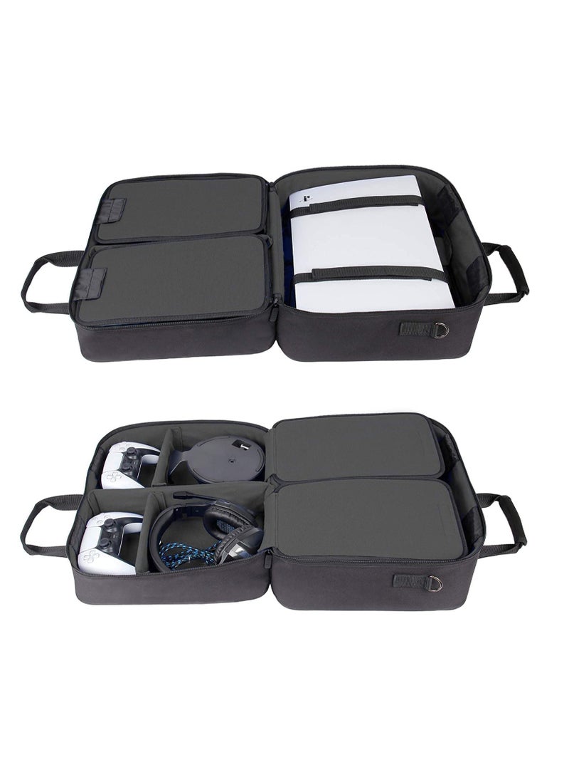 XICEN Travel Case Compatible with PS 5 slim and PS5 slim Digital Edition  (Black)  - Image 2