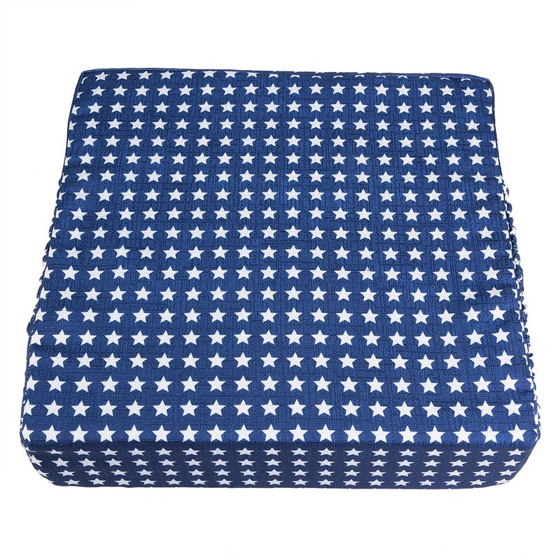 Adjustable Removable Baby Dining Chair Booster Cushion Kids Highchair Seat Pad (Blue Stars) - Image 4