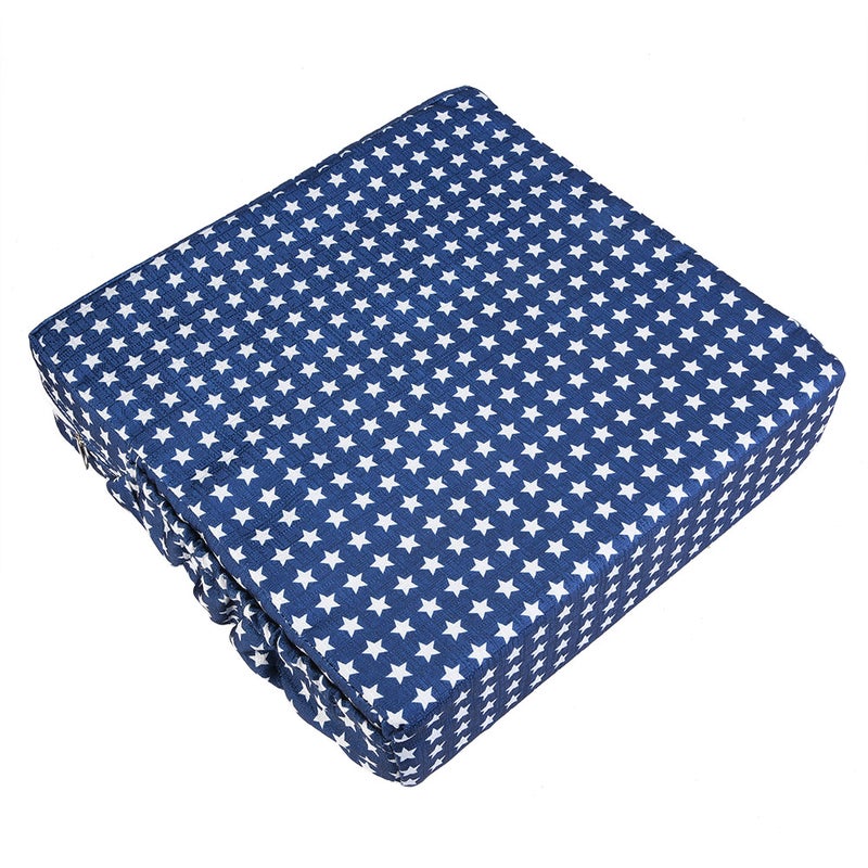 Adjustable Removable Baby Dining Chair Booster Cushion Kids Highchair Seat Pad (Blue Stars) - Image 5