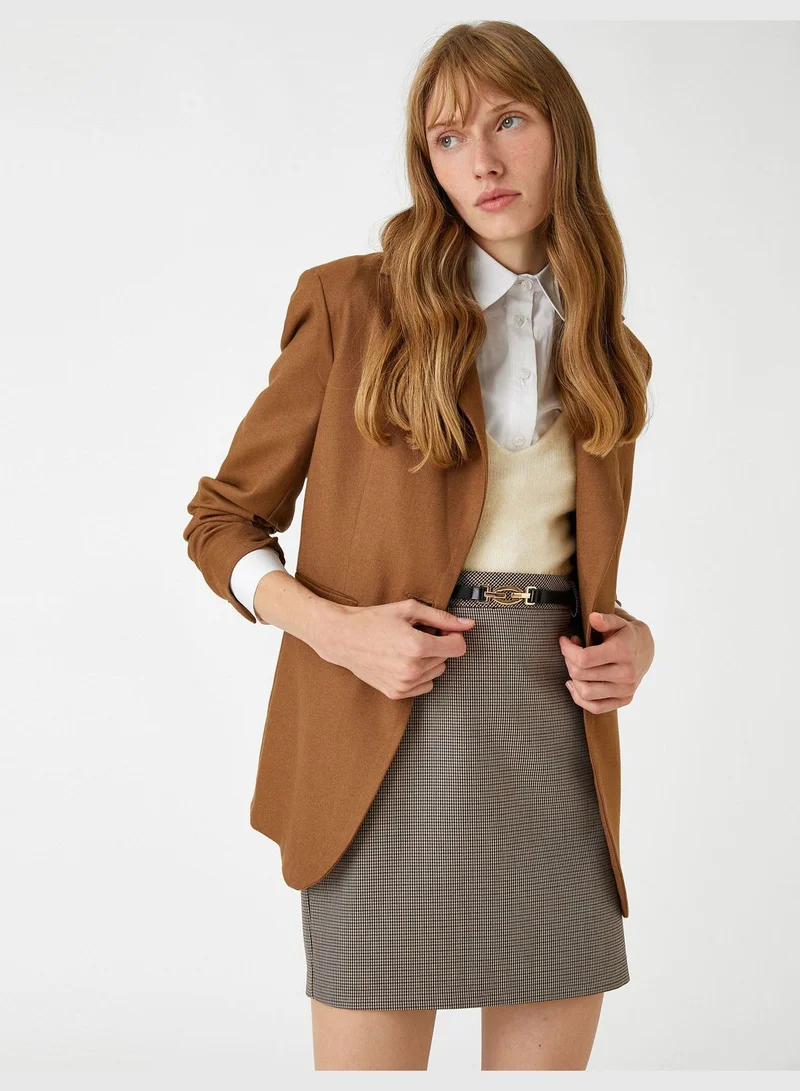 KOTON Belted Mini Skirt