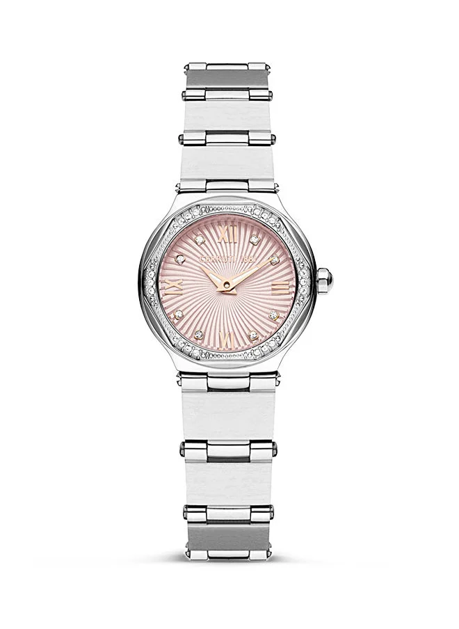 شيروتي 1881 Women's Round Shape Stainless Steel Band Analog Wrist Watch 26 mm - Grey Dial - CIWLH2225303