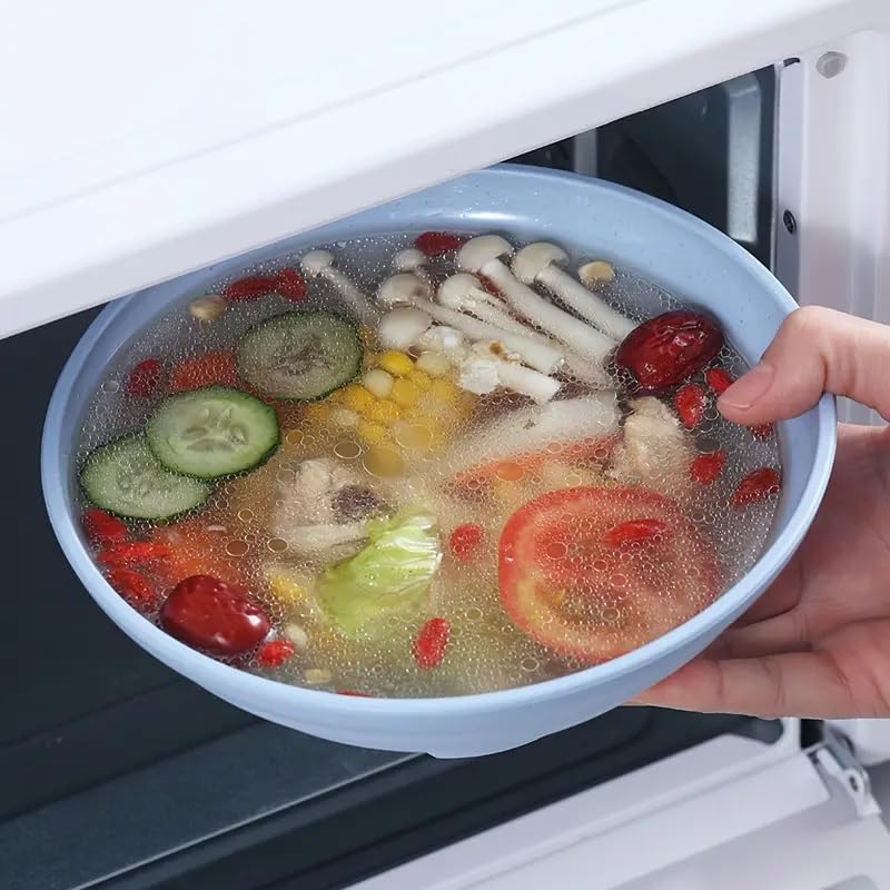 DANSR DANSR JapaneseStyle Unbreakable Bowl for Rice Bowl Salad Bowl BPA Free Suitable for Families with Multiple People Multiple Colours Gatherings Parties Restaurants Serving 19 CM_Blue_2 Pcs  - Image 5