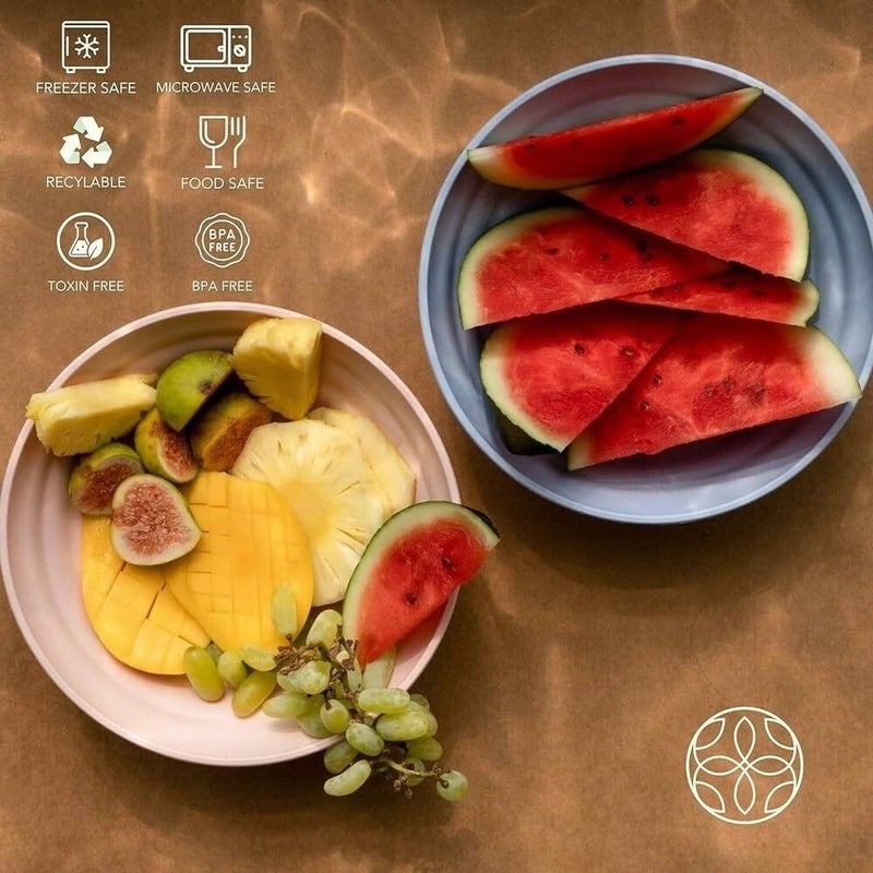 DANSR DANSR JapaneseStyle Unbreakable Bowl for Rice Bowl Salad Bowl BPA Free Suitable for Families with Multiple People Multiple Colours Gatherings Parties Restaurants Serving 19 CM_Blue_2 Pcs  - Image 4