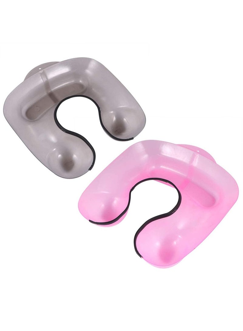 KASTWAVE 2 Pcs Salon Hairdressing Neck Tray Plastic Hair Coloring Shoulder Support Cover Hair Cutting Shoulder Catcher Professional Hair Perming Neck Rest Container Clothing Protector Hairdressing Tool - Image 1