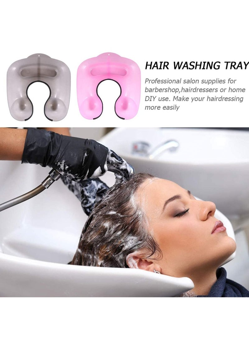 KASTWAVE 2 Pcs Salon Hairdressing Neck Tray Plastic Hair Coloring Shoulder Support Cover Hair Cutting Shoulder Catcher Professional Hair Perming Neck Rest Container Clothing Protector Hairdressing Tool - Image 5