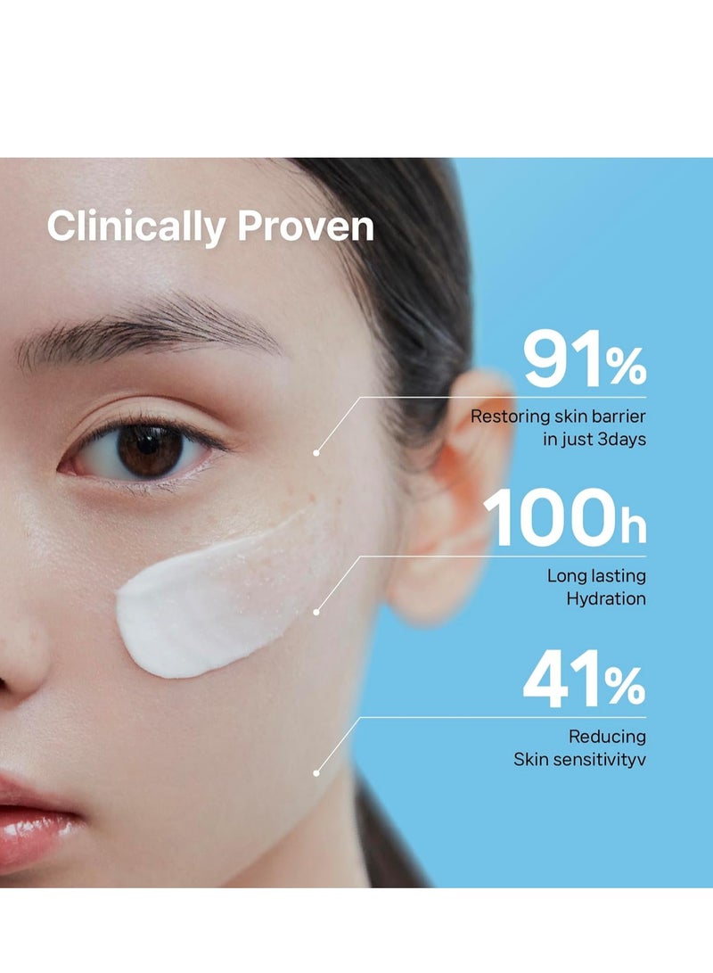 Illiyoon Ceramide Ato Concentrate Cream - 100hr Hydration Face & Body Moisturizer for Dry & Sensitive Skin, Skin Barrier Repair, Vegan Certified, Gentle for Infants (200ml) - Image 3