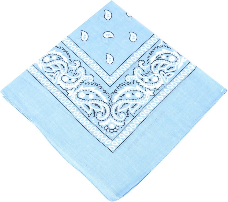 Boolavard 1s, 6s, 9s or 12 Pack Cowboy Bandanas Bandana with Original Paisley Pattern - Image 1