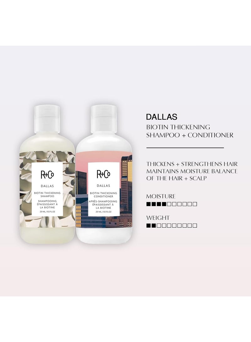 R+Co Dallas Biotin Thickening Shampoo & Conditioner Set | Adds Volume, Strength & Fullness | Sulfate-Free, Vegan + Cruelty-Free | 8.5oz (Pack of 2) - Image 2