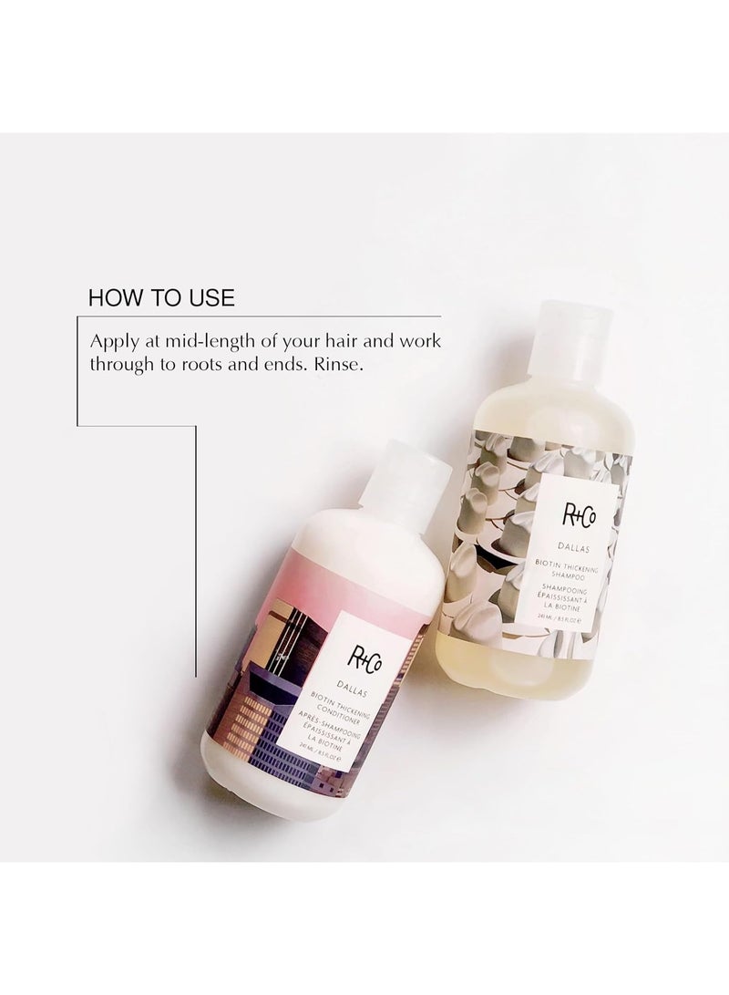 R+Co Dallas Biotin Thickening Shampoo & Conditioner Set | Adds Volume, Strength & Fullness | Sulfate-Free, Vegan + Cruelty-Free | 8.5oz (Pack of 2) - Image 3
