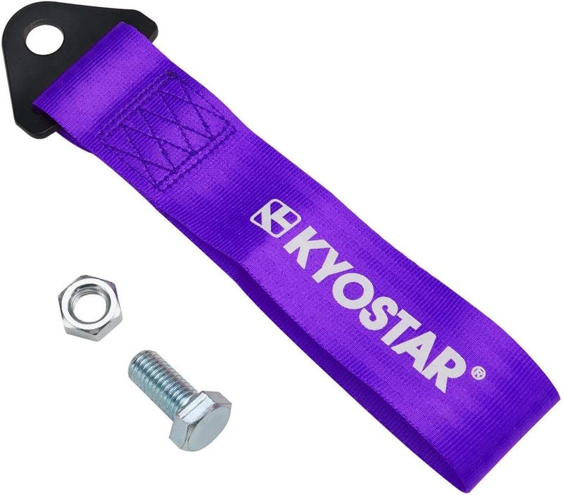 Kyostar High Strength Racing Tow Strap for Front Rear Bumper Hook (Purple) - Image 3