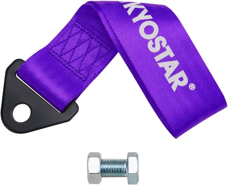 Kyostar High Strength Racing Tow Strap for Front Rear Bumper Hook (Purple) - Image 5