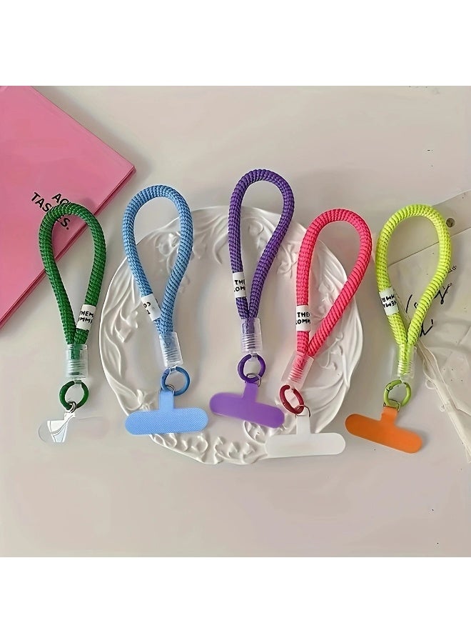 NIBEMINENT Phone Charm/ Chain Strap for Women Girls,Simple Thickening Cell Phone Case Lanyard Wrist Strap，Pink - Image 2