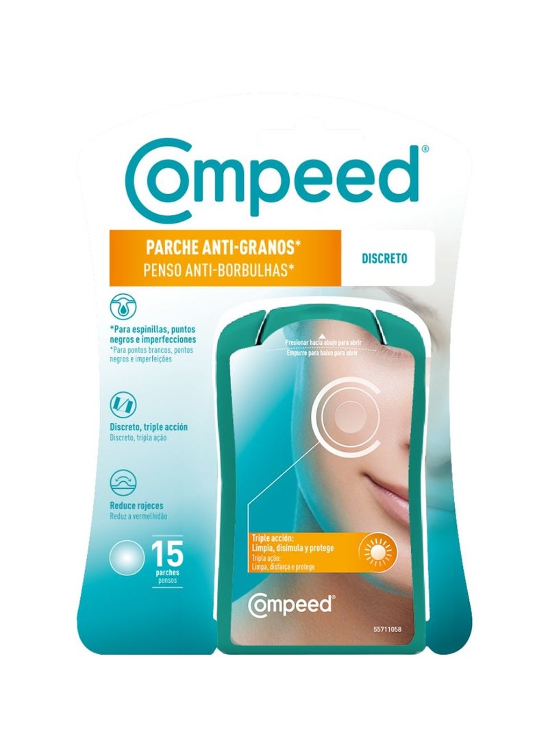 Compeed Discreet Anti-Pimple Patches 15units - Image 1