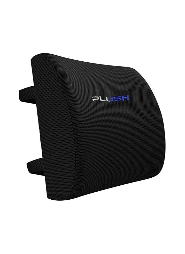 Plush - Plush Lumbar Support Pillow for Chair Ergonomic Memory Foam Cushion Reduces Back Pain &Ergonomic Footrest Cushion With Adjustable Heights Office Footrest Pillow Non-Slip Bottom Footstool Rocker - Image 1
