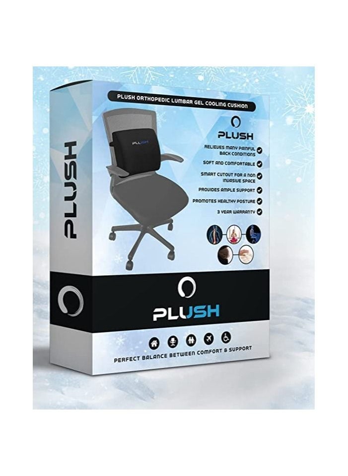 Plush - Plush Lumbar Support Pillow for Chair Ergonomic Memory Foam Cushion Reduces Back Pain &Ergonomic Footrest Cushion With Adjustable Heights Office Footrest Pillow Non-Slip Bottom Footstool Rocker - Image 1